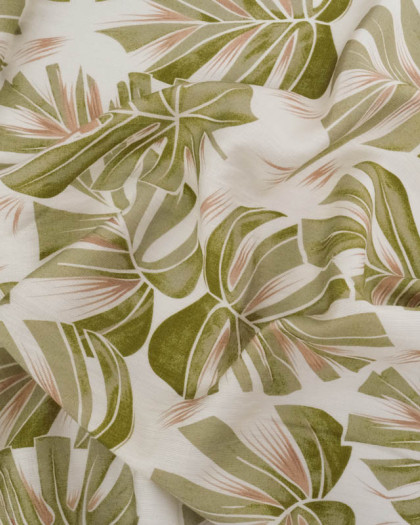 Tissu Viscose Texturée Deliciosa Vert - Mercerine