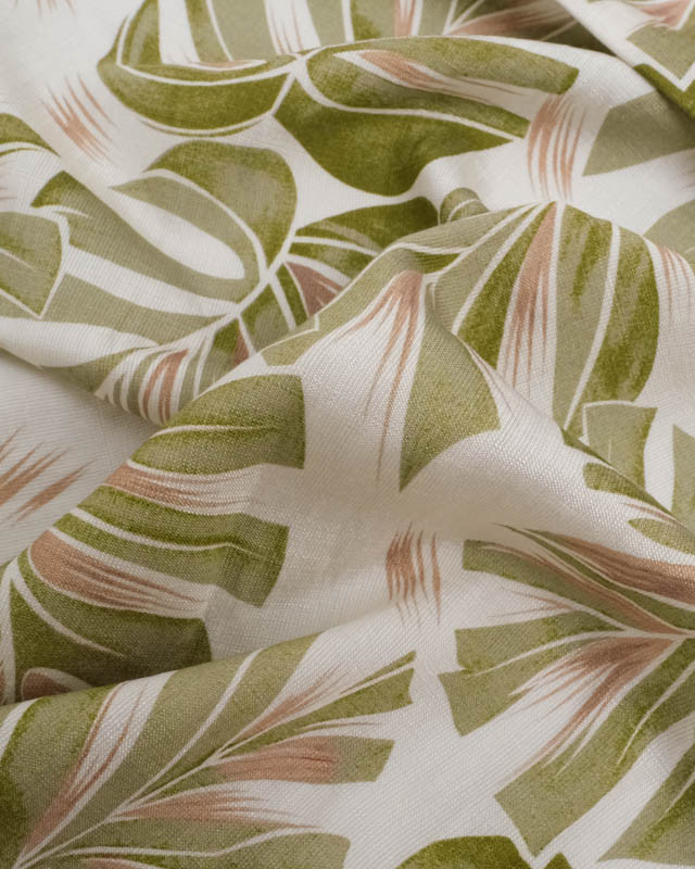 Tissu Viscose Texturée Deliciosa Vert - Mercerine