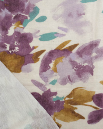 Tissu Viscose Texturée Zally Violet - Mercerine