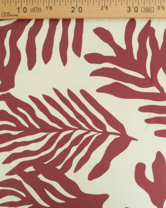 Tissu Satin Effet Soie Ombelia Prune - Mercerine