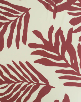 Tissu Satin Effet Soie Ombelia Prune - Mercerine