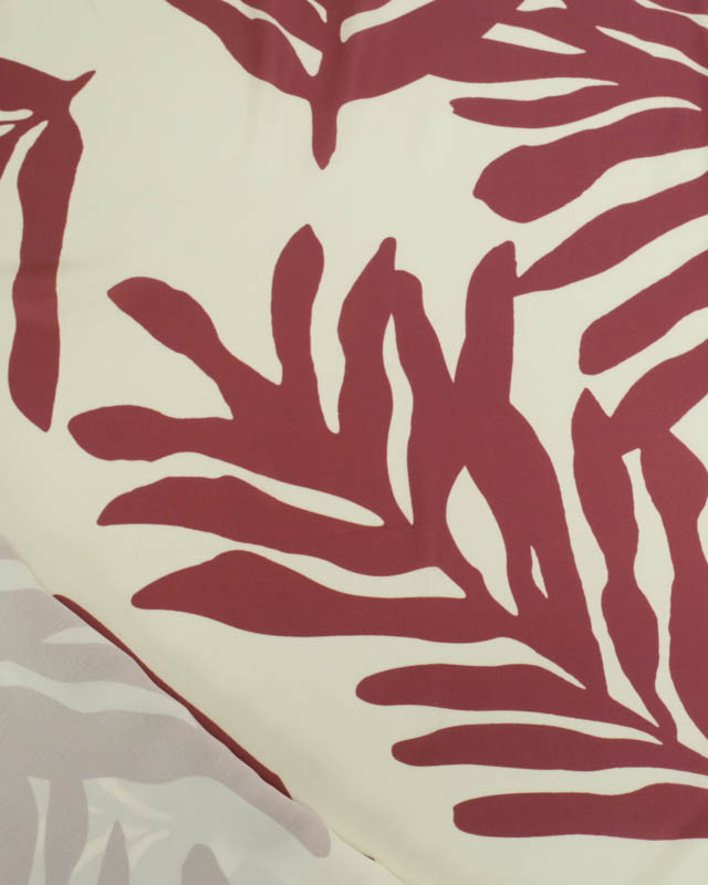 Tissu Satin Effet Soie Ombelia Prune - Mercerine