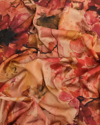 Tissu Satin Effet Soie Vintage - Mercerine