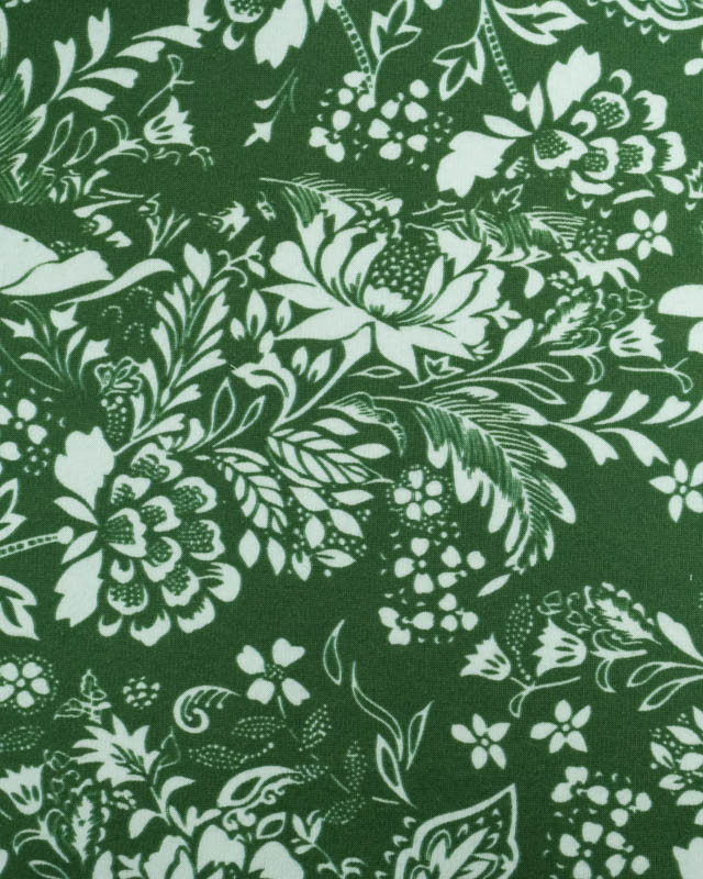 Tissu Sweat Roma Vert - Mercerine