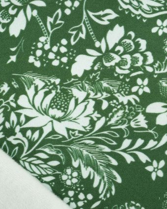Tissu Sweat Roma Vert - Mercerine