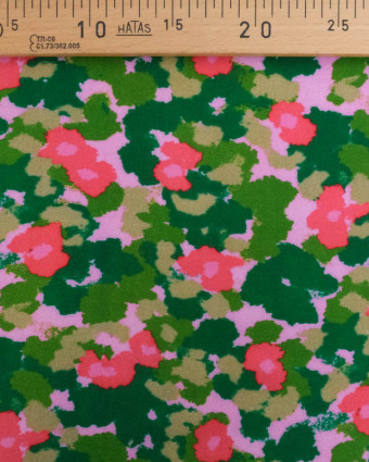 Tissu Sweat Maggie Rose et Vert - Mercerine