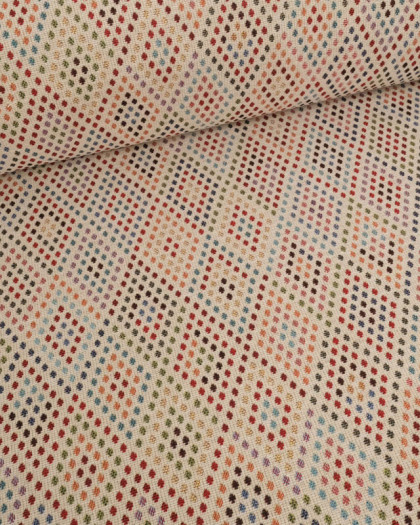 Tissu Jacquard Mona Multicolore - Mercerine
