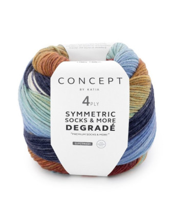 Fil à tricoter Katia Concept Degradé Symmetric Socks & More - Mercerine