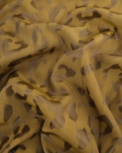 Viscose Jacquard Imprimé Léopard - Mercerine
