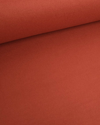 Tissu Manteau Uni Brique - Mercerine