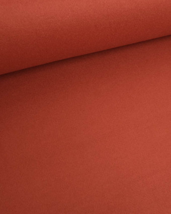 Tissu Manteau Uni Brique - Mercerine