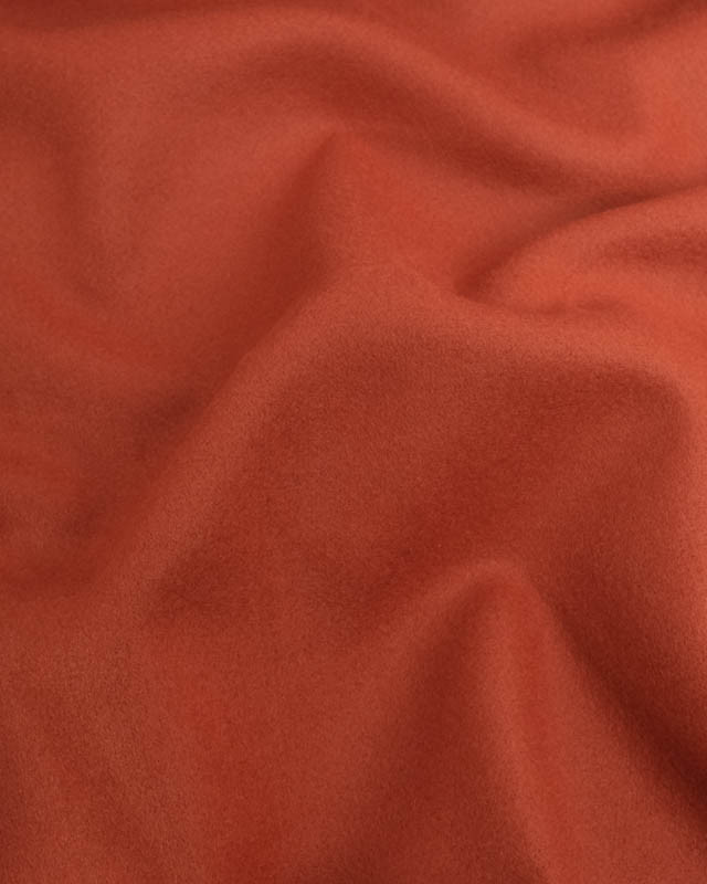 Tissu Manteau Uni Brique - Mercerine