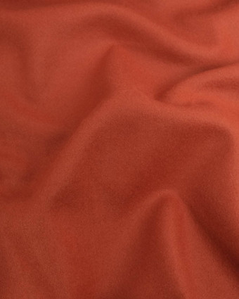 Tissu Manteau Uni Brique - Mercerine