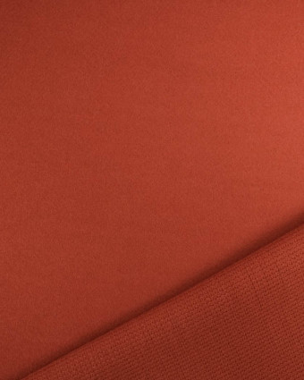 Tissu Manteau Uni Brique - Mercerine