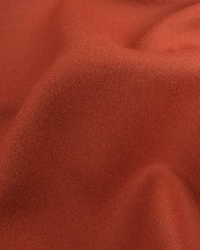 Tissu Manteau Uni Brique - Mercerine