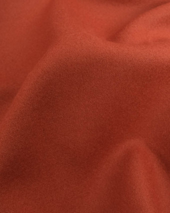 Tissu Manteau Uni Brique - Mercerine
