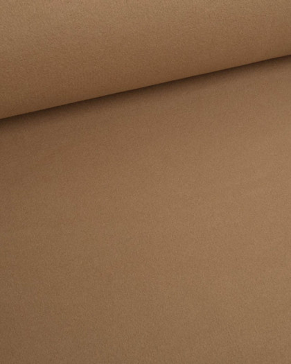 Tissu Manteau Uni Camel - Mercerine