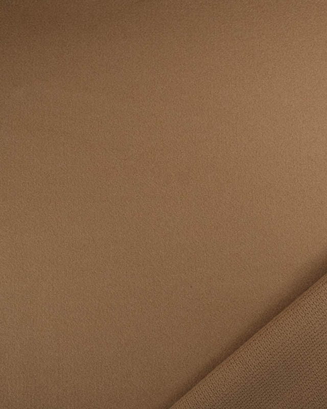 Tissu Manteau Uni Camel - Mercerine