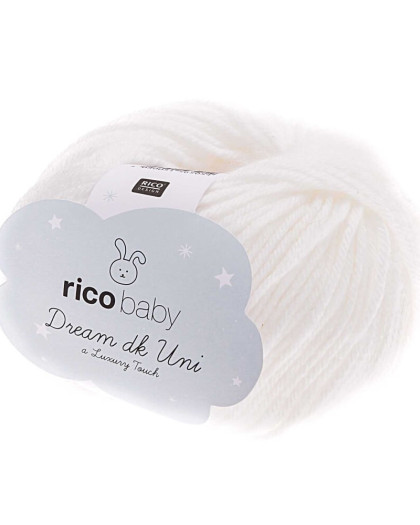 Fil à tricoter Baby Dream dk uni Rico Design - Mercerine