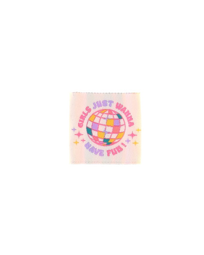 Etiquette à Coudre Girls just wanna have fun - Mercerine