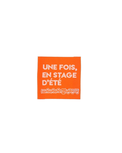 Etiquette à Coudre UNE FOIS, EN STAGE D’ÉTÉ - Mercerine