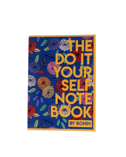 Carnet créatif A5 modèle Blossom Bleu BOHIN - Mercerine