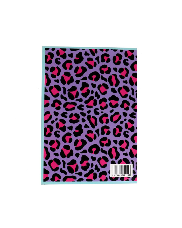 Carnet créatif A5 modèle Léopard Violet BOHIN - Mercerine