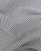 Tissu Seersucker à Rayures Noir
