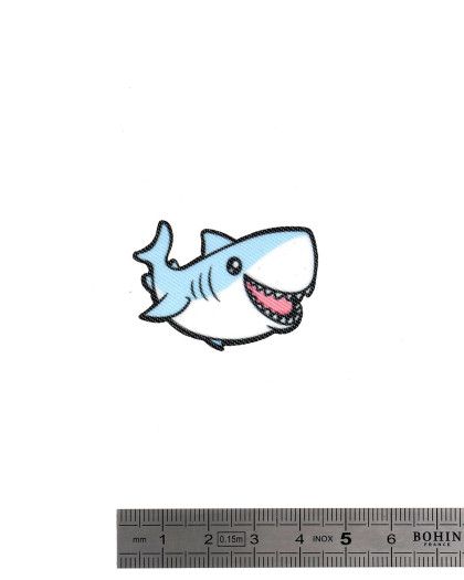 Patch Thermocollant MiniPatchi Requin kawaii - Mercerine