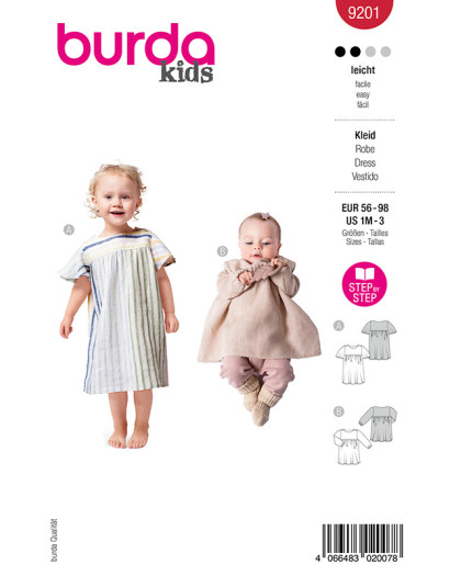 Patron Robe Burda 9201 | Patrons de couture | Mercerine