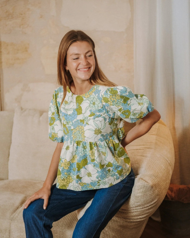 Patron couture La Blouse CHLOE - Maéli Paris - Mercerine