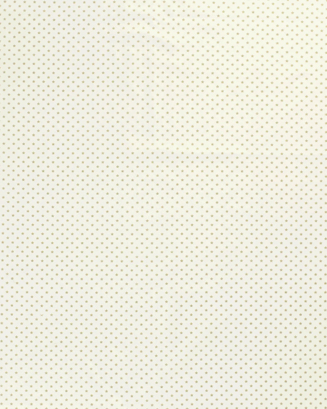 Tissu Noël Coton Blanc écrue Etoile Oeko-Tex - Mercerine