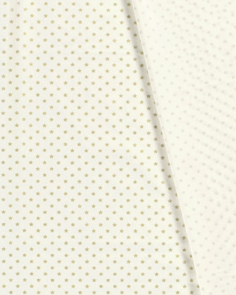 Tissu Noël Coton Blanc écrue Etoile Oeko-Tex - Mercerine