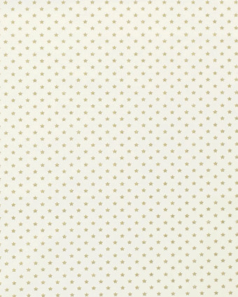 Tissu Noël Coton Blanc écrue Etoile Oeko-Tex - Mercerine