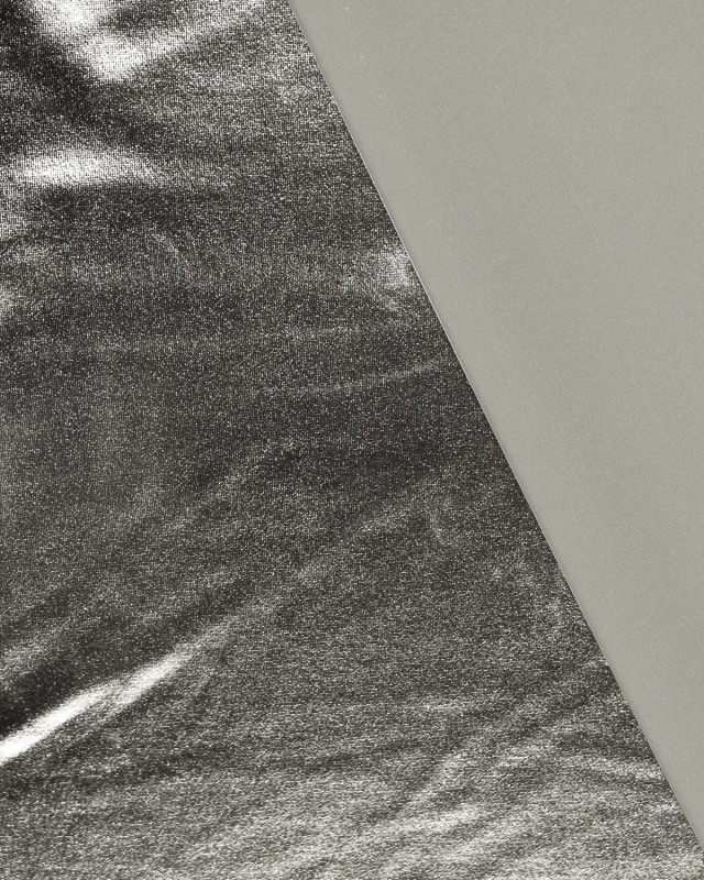 Tissu Lamé Stretch Argent - Mercerine