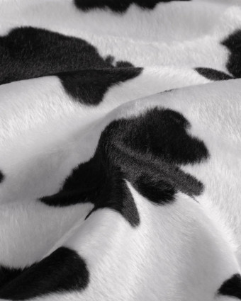Fausse Fourrure Peau de Vache déguisement Blanc cassé - Mercerine