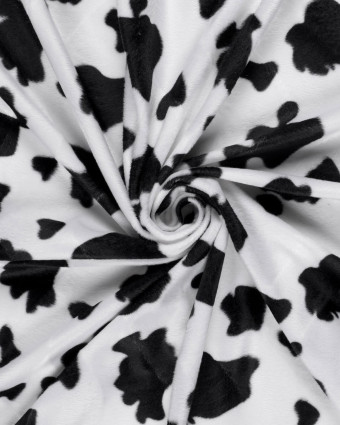 Fausse Fourrure Peau de Vache déguisement Blanc cassé - Mercerine