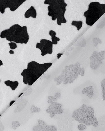 Fausse Fourrure Peau de Vache déguisement Blanc cassé - Mercerine