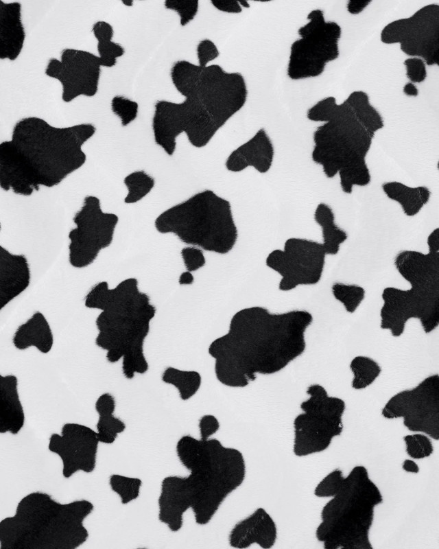 Fausse Fourrure Peau de Vache déguisement Blanc cassé - Mercerine