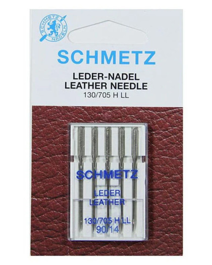 Aiguilles cuir  : 5 aiguilles machine Schmetz - Mercerine