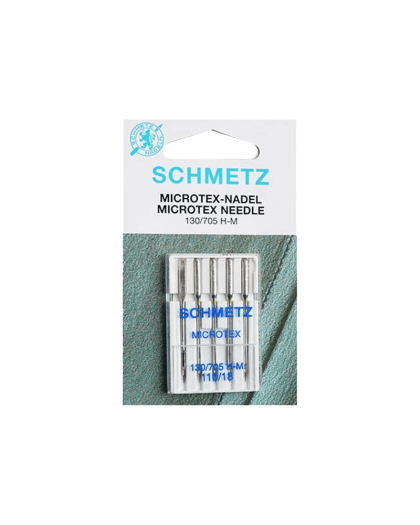 Aiguilles microtex 110 : aiguilles soie microfibre Schmetz - Mercerine