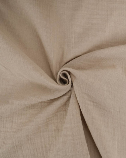 Tissu Gaze de Coton Sable  - Mercerine