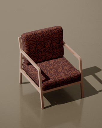 Tissu Demi Natte motif fauve - Mercerine