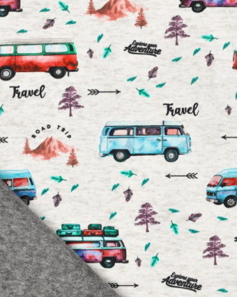 Tissu Sweat Jogging Travel Vans - Mercerine