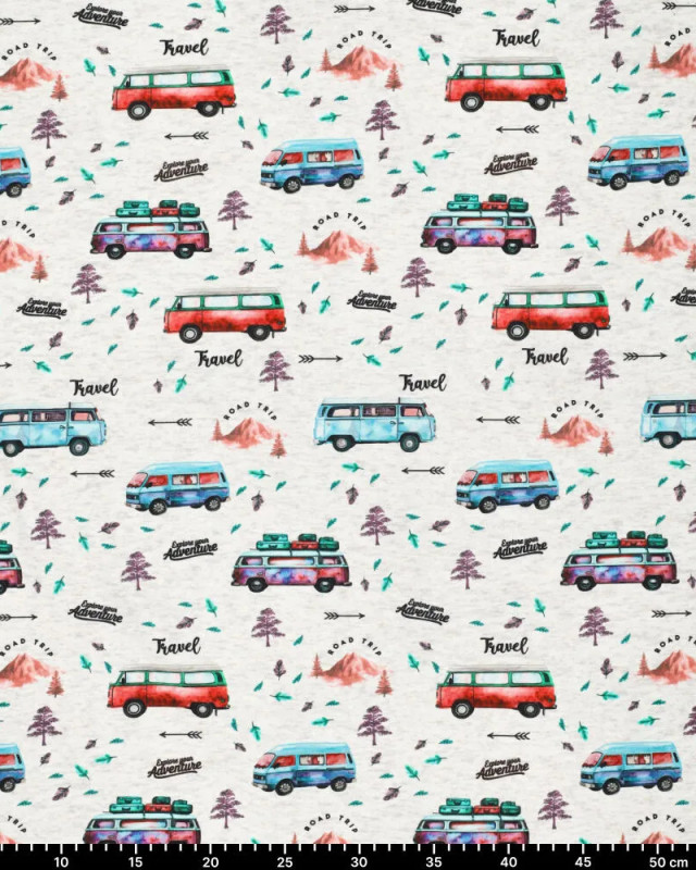Tissu Sweat Jogging Travel Vans - Mercerine
