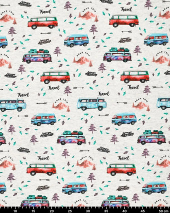 Tissu Sweat Jogging Travel Vans - Mercerine