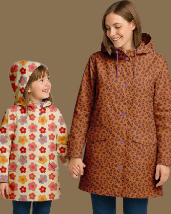 Tissu Imperméable – Fleurs Rétro Colorées- Mercerine