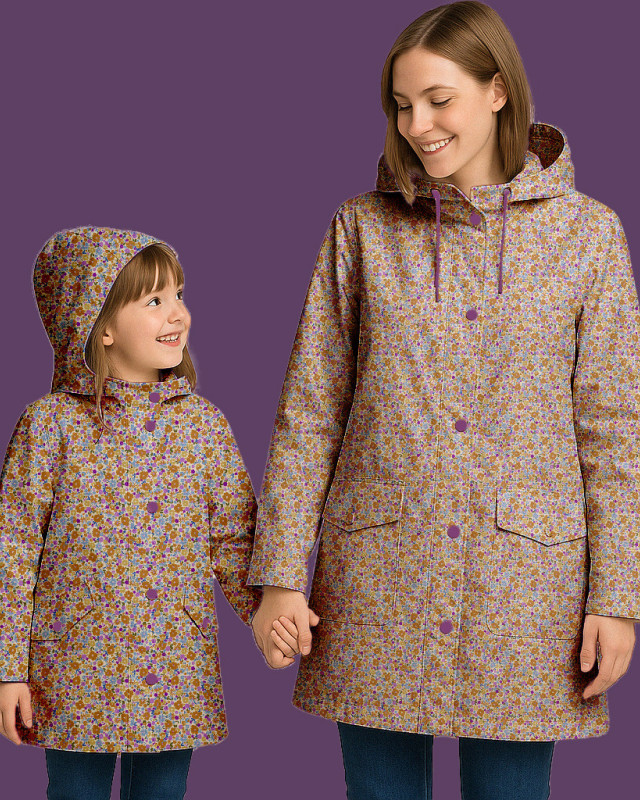 Tissu Imperméable – Petites Fleurs Colorées- Mercerine
