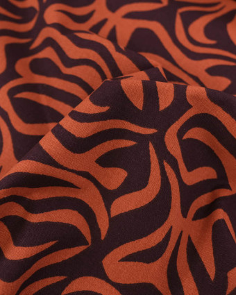 Tissu Demi Natte motif fauve - Mercerine