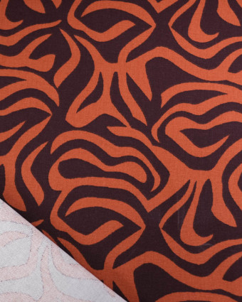 Tissu Demi Natte motif fauve - Mercerine